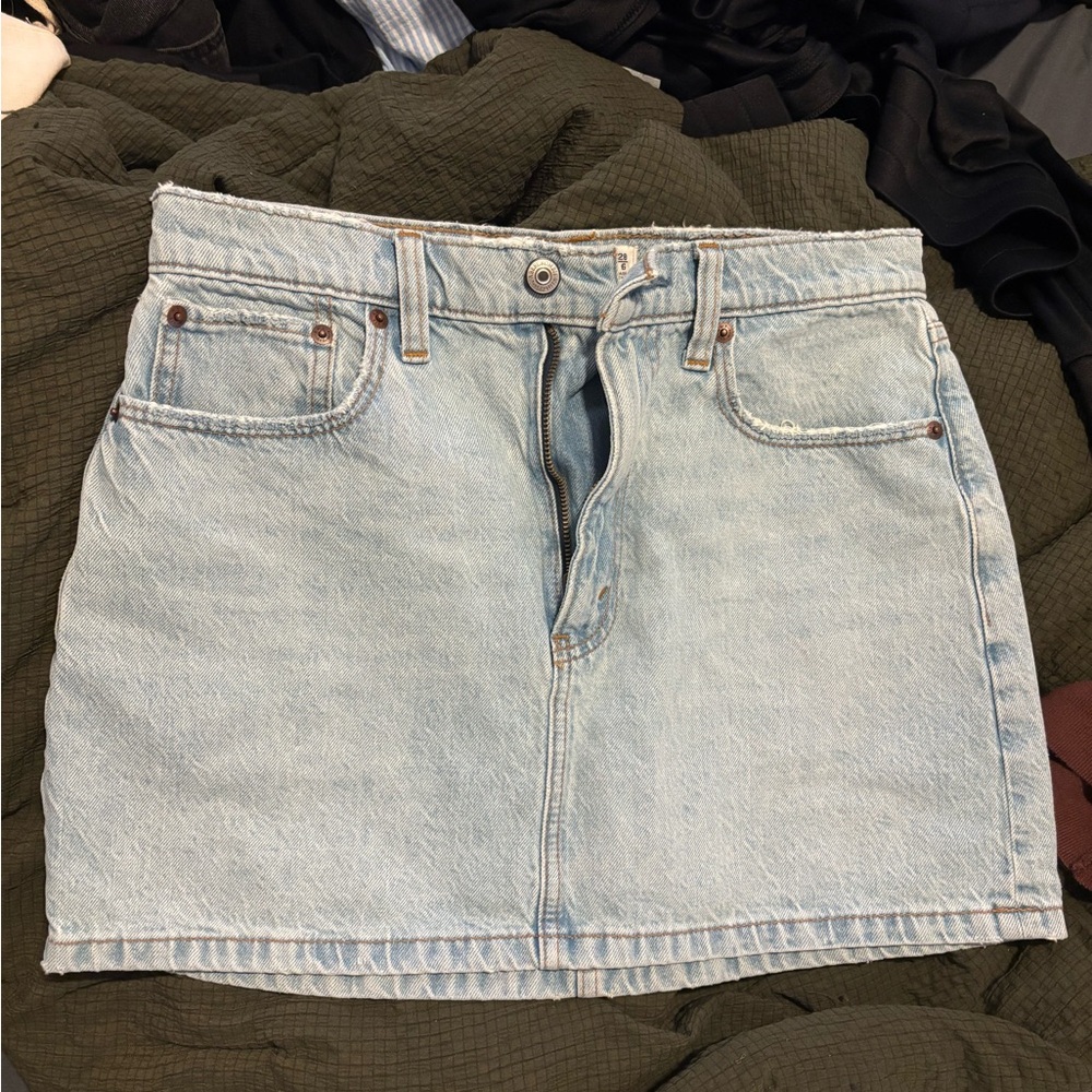 Light Blue Denim Skirt